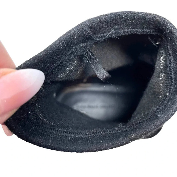 Zara Black Patent Leather Sock Boots Size 39‎ / US 8 - Picture 6 of 8